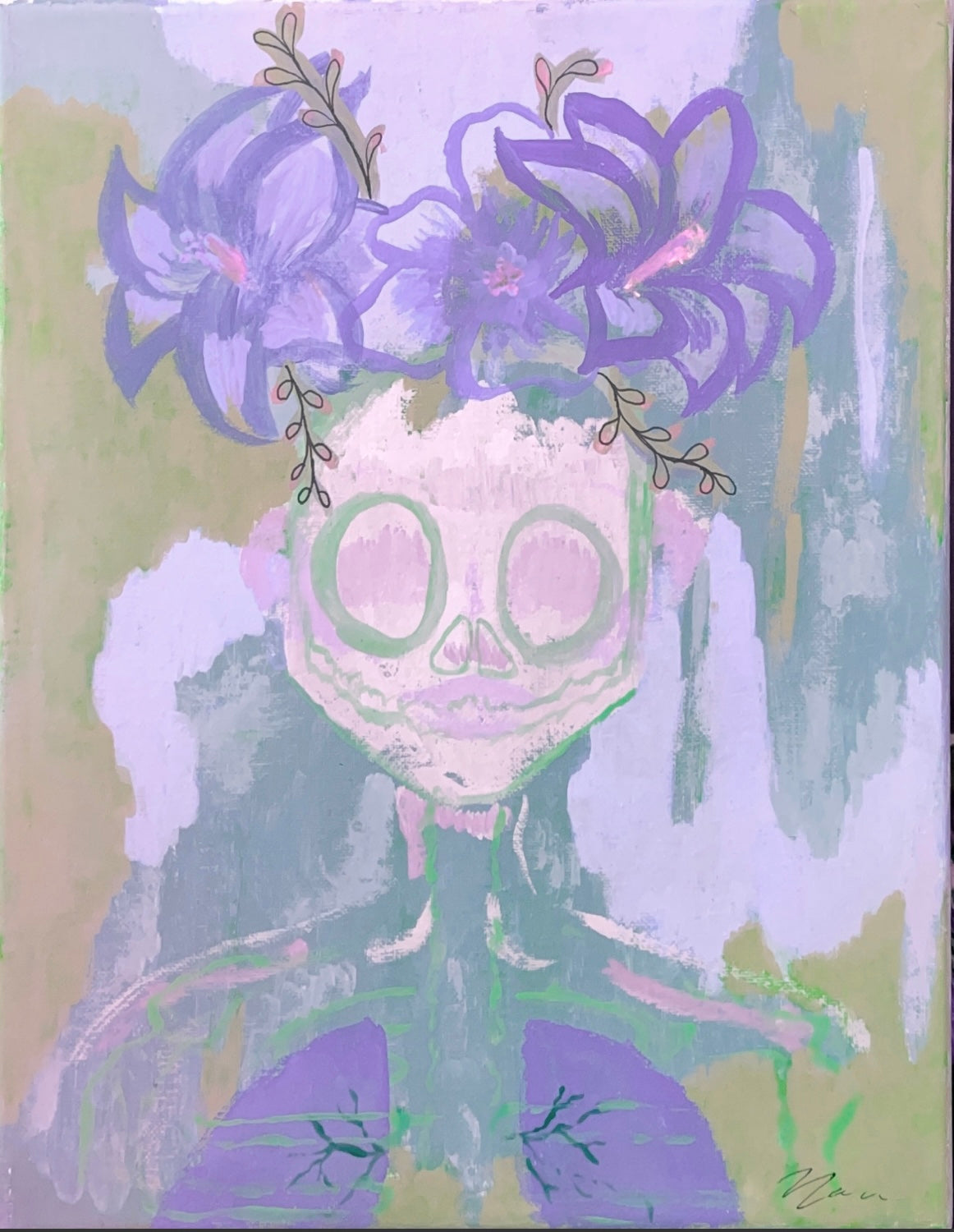 Flower Head 8”x10”