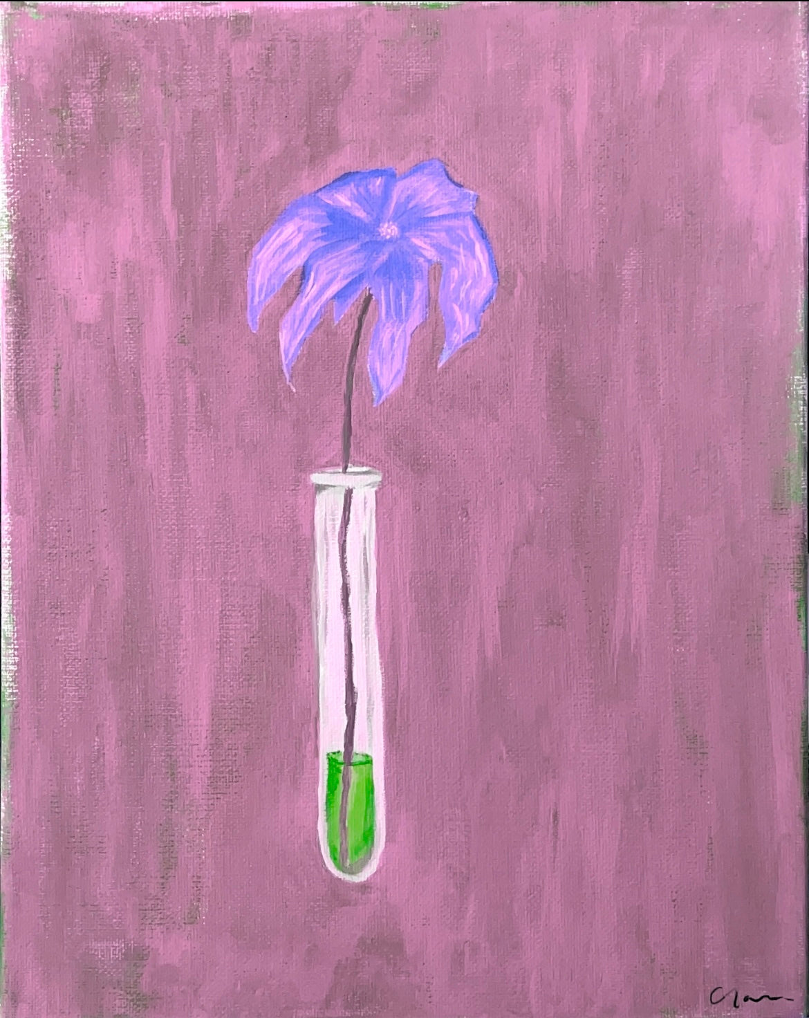 Test Tube Flower 16”x20”